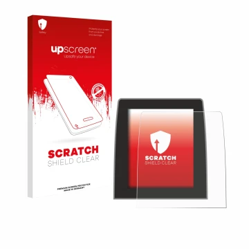 Front side of a product packaging with the brand logo upscreen. Next to it is the device Renault Clio 5 2020 Easy Link 9.3