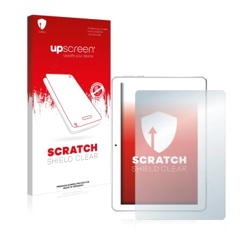 Front side of a product packaging with the brand logo upscreen. Next to it is the device Toscido X108 10