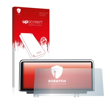 Front side of a product packaging with the brand logo upscreen. Next to it is the device BMW 2 F45 2014-2017 Infotainment Syst