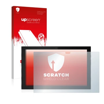 Front side of a product packaging with the brand logo upscreen. Next to it is the device Lenovo IdeaPad Duet 3i (Landscape) sh