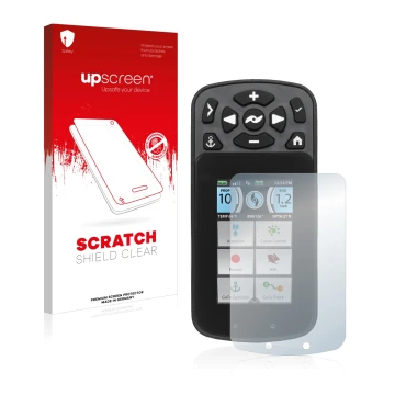 Front side of a product packaging with the brand logo upscreen. Next to it is the device Minn Kota I-Pilot Link shown with the