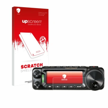 Front side of a product packaging with the brand logo upscreen. Next to it is the device Yaesu FT-891 shown with the correspon