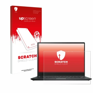 Front side of a product packaging with the brand logo upscreen. Next to it is the device ASUS Rog Flow X13 2022 shown with the