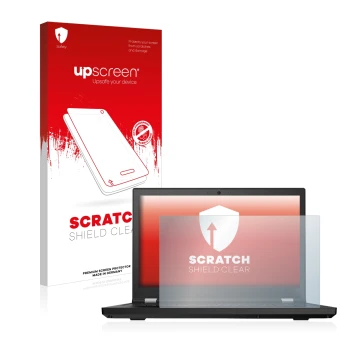 Front side of a product packaging with the brand logo upscreen. Next to it is the device Lenovo ThinkPad P15 shown with the co