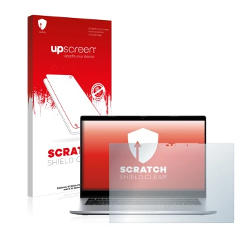 Front side of a product packaging with the brand logo upscreen. Next to it is the device Dell Latitude 5320 Non-Touch shown wi