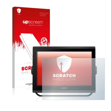 Front side of a product packaging with the brand logo upscreen. Next to it is the device Garmin GPSMAP 1223 shown with the cor