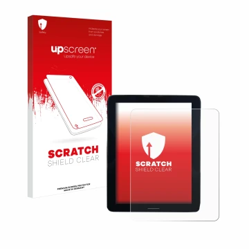 Front side of a product packaging with the brand logo upscreen. Next to it is the device Volvo Polestar 2 2021 Infotainment Sy