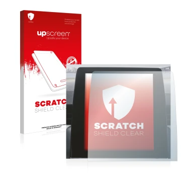 Front side of a product packaging with the brand logo upscreen. Next to it is the device Renault Zoe 2020 Easy Link 9.3