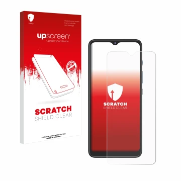 Front side of a product packaging with the brand logo upscreen. Next to it is the device Motorola Moto G50 shown with the corr