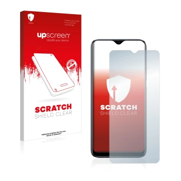 Front side of a product packaging with the brand logo upscreen. Next to it is the device realme C11 2021 shown with the corres