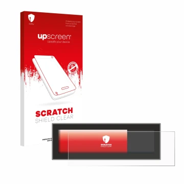 Front side of a product packaging with the brand logo upscreen. Next to it is the device Porsche Taycan 2021 PCM 6.0 shown wit