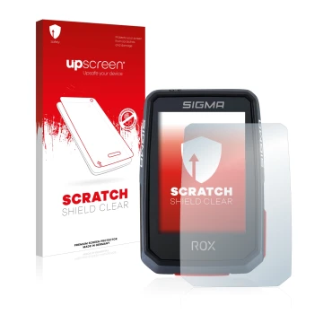 Front side of a product packaging with the brand logo upscreen. Next to it is the device Sigma ROX 2.0 shown with the correspo