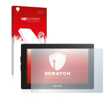 Front side of a product packaging with the brand logo upscreen. Next to it is the device Isobus CCI 1200 shown with the corres