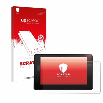 Front side of a product packaging with the brand logo upscreen. Next to it is the device Audi A4 B9 2017 MMI Navigation shown 