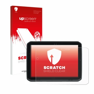 Front side of a product packaging with the brand logo upscreen. Next to it is the device Zebra ET80 shown with the correspondi