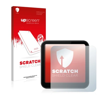 Front side of a product packaging with the brand logo upscreen. Next to it is the device DJI Action 2 shown with the correspon