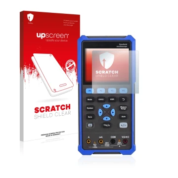 Front side of a product packaging with the brand logo upscreen. Next to it is the device Owon HDS 200 Series shown with the co