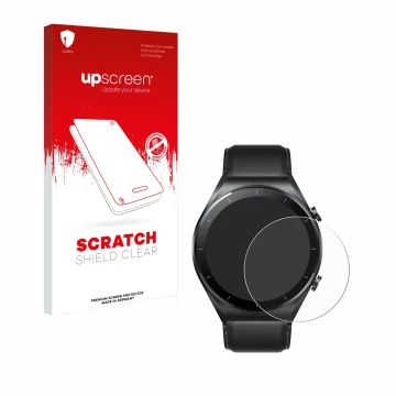 Front side of a product packaging with the brand logo upscreen. Next to it is the device Xiaomi Watch S1 shown with the corres