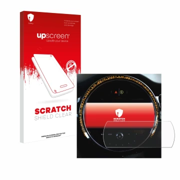 Front side of a product packaging with the brand logo upscreen. Next to it is the device Mini Cooper 2021 Infotainment System 