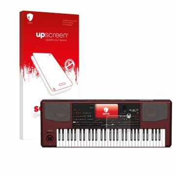 Front side of a product packaging with the brand logo upscreen. Next to it is the device KORG Pa1000 shown with the correspond