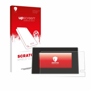 Front side of a product packaging with the brand logo upscreen. Next to it is the device Renault Trafic 2021 Easy Link 8