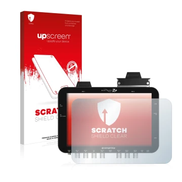 Front side of a product packaging with the brand logo upscreen. Next to it is the device Convergent Design Odyssey 7Q+ shown w