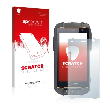 Front side of a product packaging with the brand logo upscreen. Next to it is the device i.safe MOBILE IS530.2 shown with the 