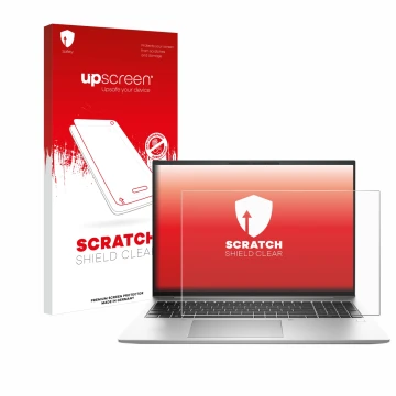 Front side of a product packaging with the brand logo upscreen. Next to it is the device HP EliteBook 840 G9 shown with the co