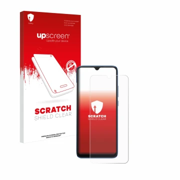 Front side of a product packaging with the brand logo upscreen. Next to it is the device Xiaomi Redmi 10C shown with the corre
