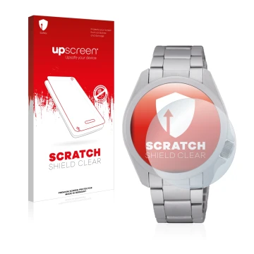 Front side of a product packaging with the brand logo upscreen. Next to it is the device Seiko 5 Sports SRPH49K1 shown with th