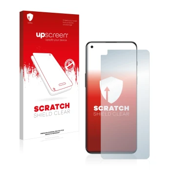 Front side of a product packaging with the brand logo upscreen. Next to it is the device OnePlus Nord 2T 5G shown with the cor