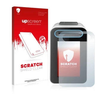Front side of a product packaging with the brand logo upscreen. Next to it is the device Cherry eHealth Terminal ST-1506 shown