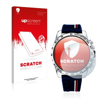 Front side of a product packaging with the brand logo upscreen. Next to it is the device Tommy Hilfiger 1791476 shown with the
