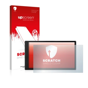 Front side of a product packaging with the brand logo upscreen. Next to it is the device Garmin DriveSmart 66 shown with the c