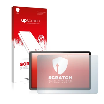 Front side of a product packaging with the brand logo upscreen. Next to it is the device Lenovo Tab P11 Pro Gen 2 shown with t