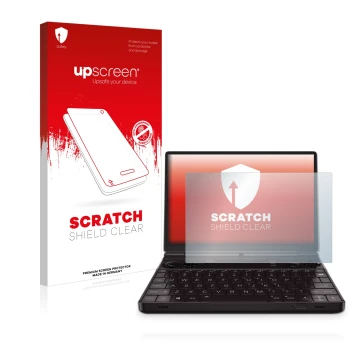 Front side of a product packaging with the brand logo upscreen. Next to it is the device GPD Win Max 2 shown with the correspo