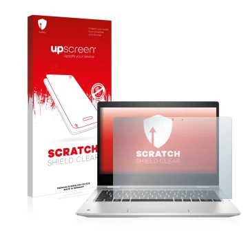 Front side of a product packaging with the brand logo upscreen. Next to it is the device HP ProBook x360 435 G9 shown with the