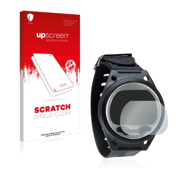Front side of a product packaging with the brand logo upscreen. Next to it is the device SCUBAPRO Aladin Sport (Matrix) shown 