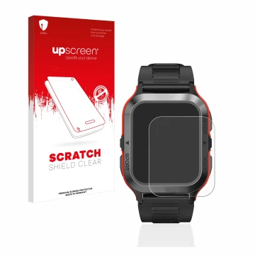 Front side of a product packaging with the brand logo upscreen. Next to it is the device Kospet Tank M2 shown with the corresp