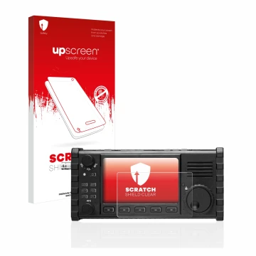 Front side of a product packaging with the brand logo upscreen. Next to it is the device Xiegu X6100 HF-Transceiver shown with