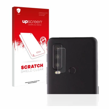 Front side of a product packaging with the brand logo upscreen. Next to it is the device Caterpillar Cat S75 (ONLY Camera Lens