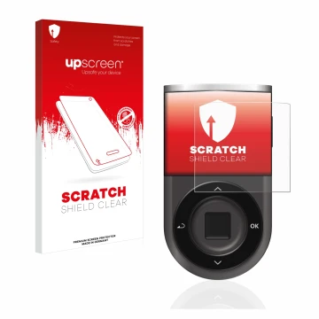 Front side of a product packaging with the brand logo upscreen. Next to it is the device D’CENT Biometric Wallet shown with th