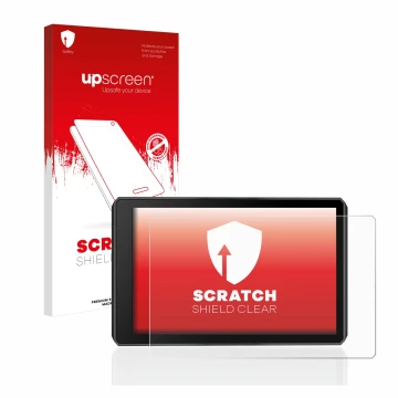 Front side of a product packaging with the brand logo upscreen. Next to it is the device Garmin zumo XT2 shown with the corres
