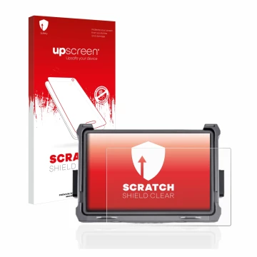 Front side of a product packaging with the brand logo upscreen. Next to it is the device DJI Transmission High Bright Funkmoni