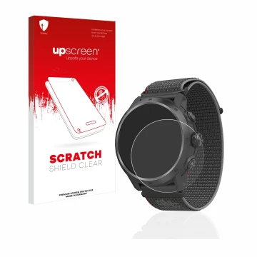 Front side of a product packaging with the brand logo upscreen. Next to it is the device Coros Apex 2 Pro shown with the corre