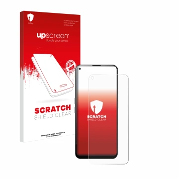 Front side of a product packaging with the brand logo upscreen. Next to it is the device Unihertz Luna shown with the correspo