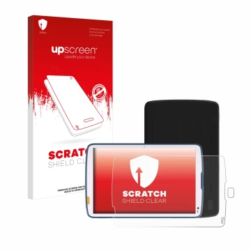 Front side of a product packaging with the brand logo upscreen. Next to it is the device Zebra ET40 10.1