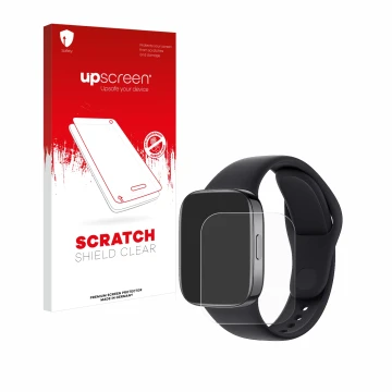 Front side of a product packaging with the brand logo upscreen. Next to it is the device Xiaomi Redmi Watch 3 shown with the c