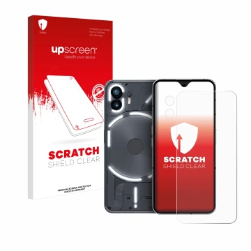 Front side of a product packaging with the brand logo upscreen. Next to it is the device Nothing Phone (2) (Front+Camera) show