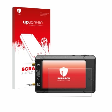 Front side of a product packaging with the brand logo upscreen. Next to it is the device tinySA ultra spectrum analyser shown 